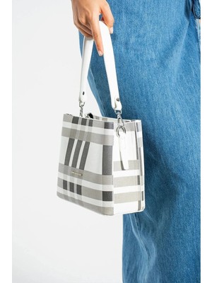 Just Polo  Kadın Yeni Sezon Ekose El ve Omuz Çantası