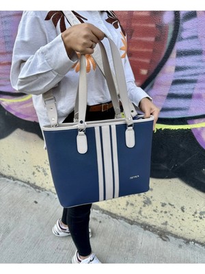 Just Polo  Kadın Orijinal Just Polo Yeni Sezon Büyük Boy 3 Bölmeli Lüks El ve Omuz Çantası Shoulder Bag