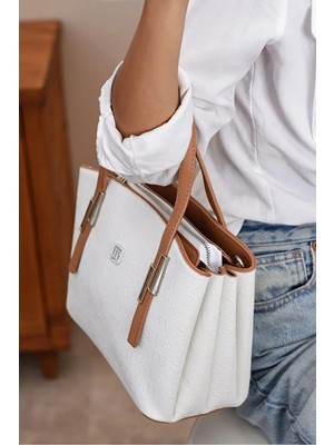 Just Polo  Kadın Günlük Kullanıma Uygun Ayarlanabilir Askılı Lüks El ve Omuz Çantası Shopper