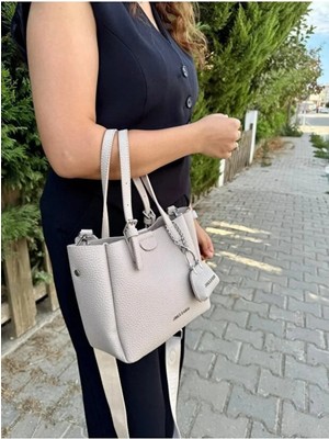 Just Polo  Kadın Yeni Sezon Yumuşak Derili 4 Bölmeli Lüks El ve Omuz Çantası Shopper Ebat: 28 x 20 cm