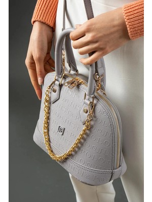 Just Polo  Kadın Orta Boy Zincir Detaylı Ayarlanabilir Askılı Yeni Sezon El & Omuz Çantası 234076MH