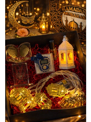 Hediyelik Ramazan Paketi Hediye Kutusu Özel Tasarım Ramazan Kutusu Zikirmatik Set
