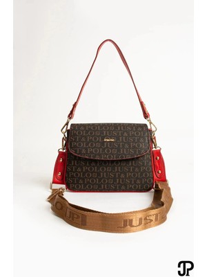 Just Polo  Kadın Orijinal Just Polo Ayarlanabilir Askılı Şık El & Omuz Çantası ve Cüzdanı Kombin Shopper