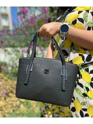Just Polo  Kadın Orijinal Just Polo 5 Bölmeli Şık El ve Omuz Çantası Shoulder Bag 26 x 24 cm