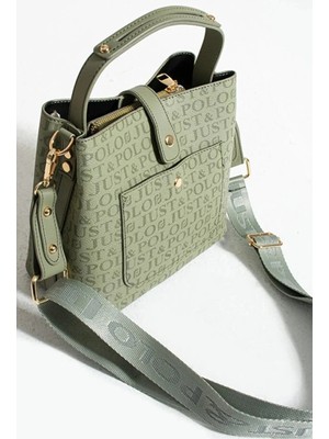 Just Polo  Jp Polo Kadın 4 Bölmeli Lüks El & Omuz Çantası Shoulder Bag Ebat: 25X25 cm