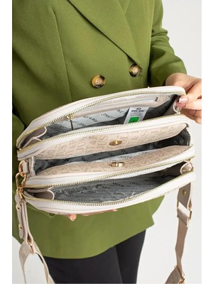 Just Polo  Kadın Günlük Kullanıma Uygun Su Geçirmez Lüks ve Şık Omuz Çantası Shoulder Bag