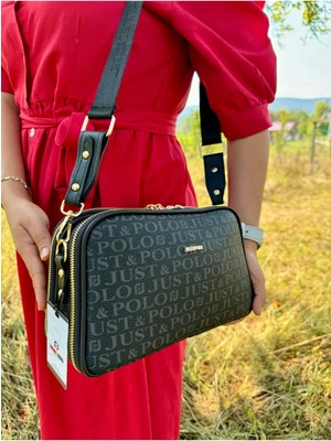 Just Polo  Kadın Monogram Baskılı Yeni Sezon Omuz Çantası 232053MH