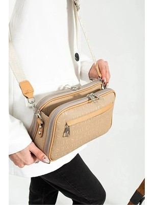 Just Polo  Kadın Ayarlanabilir Askılı Su Geçirmez Lüks Omuz Çantası Shoulder Bag Ebat: 16 x 26 cm