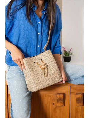 Just Polo  Kadın Orta Boy Ayarlanabilir Askılı El ve Omuz Çantası Ebat: 22 x 23 cm Shopper