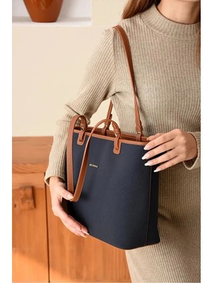 Just Polo  Kadın Orijinal Just Polo Yeni Sezon Büyük Boy Lüks El Çantası Shopper Ebat : 25 x 30 cm