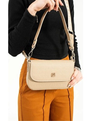 Just Polo  Kadın Uzun Ayarlanabilir Askılı Şık El ve Omuz Çantası Ebat : 23 x 14 cm Shoulder Bag
