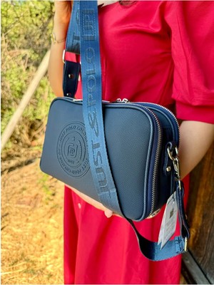 Just Polo  Kadın Omuz Çantası Ekose Kumaş Yeni Sezon 239012MH