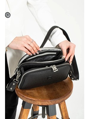 Just Polo  Kadın Siyah Omuz Çantası Yeni Sezon 4023