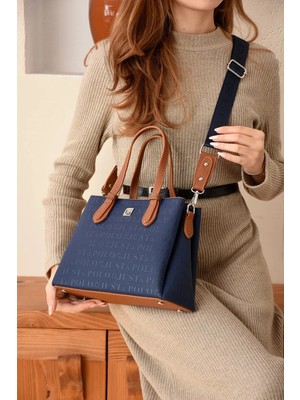 Just Polo  Kadın Spor Model Ayarlanabilir Askılı Şık El ve Omuz Çantası Ebat : 24 x 20 cm Shopper