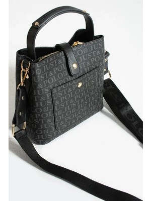 Just Polo  Kadın Orijinal Just Polo 4 Bölmeli Lüks El & Omuz Çantası Shoulder Bag Ebat: 25X25 cm