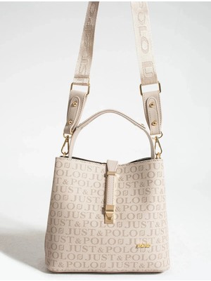 Just Polo  Kadın Taş Monogram El ve Omuz Çantası Yeni Sezon 2201MH