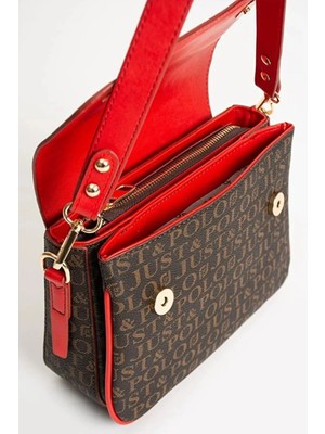 Just Polo  Kadın Su Geçirmez Ayarlanabilir Askılı Lüks El & Omuz Çantası Shoulder Bag Ebat: 25 x 15 cm