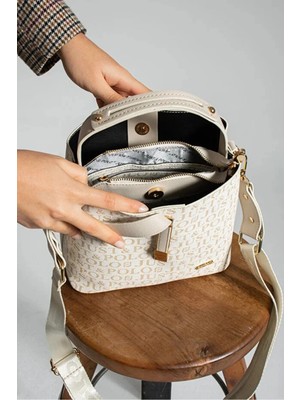 Just Polo  Kadın Orijinal Just Polo 4 Bölmeli Lüks El & Omuz Çantası Shoulder Bag Ebat: 25X25 cm