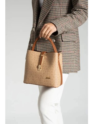 Just Polo  Jp Polo Kadın 4 Bölmeli Lüks El & Omuz Çantası Shoulder Bag Ebat: 25X25 cm