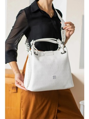 Just Polo  Kadın Orijinal Just Polo Büyük Boy Ayarlanabilir Askılı Lüks El ve Omuz Çantası Shoulder Bag