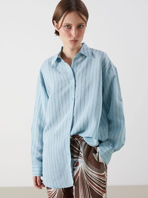 Lc Waikiki Yeni Sezon Çizgili Kadın Gömlek