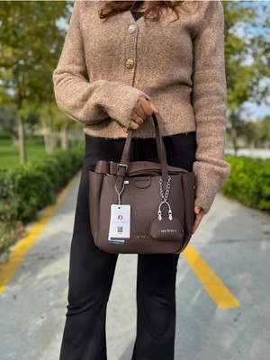 Just Polo  Kadın Yeni Sezon 3 Bölmeli Yumuşak Deri Lüks ve Şık Dokunuş El & Omuz Çantası Shoulder Bag