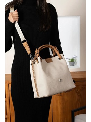 Just Polo  Kadın Büyük Boy 2 Bölmeli Lüks El ve Omuz Çantası Ebat : 28 x 32 cm