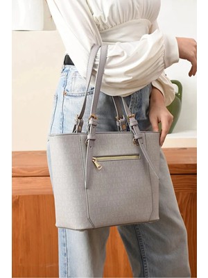 Just Polo  Jp Polo Kadın Büyük Boy Lüks El Çantası Ebat : 24 x 27 cm Shopper