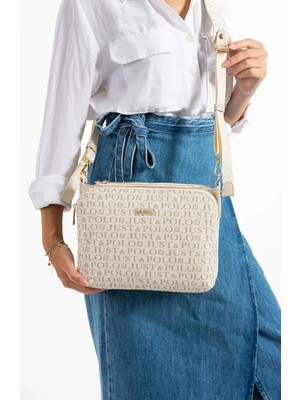 Just Polo  Kadın 4 Bölmeli Büyük Boy Omuz Çantası