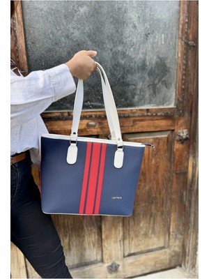 Just Polo  Kadın Orijinal Just Polo Yeni Sezon Büyük Boy 3 Bölmeli Lüks El ve Omuz Çantası Shoulder Bag