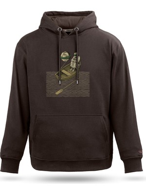 Tarrzzcom Tarrzz Unisex Passengers  Tasarım Kapşonlu Sweathirt %100 Pamuk 3 Iplik Kanguru Cepli Hoodie