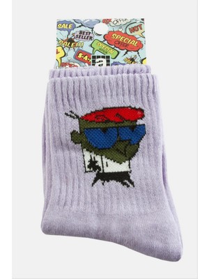 Zero Land Xmpdby Gözlüklü Adam Kolej Çorap 8*28C - Lila