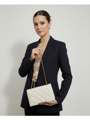 Kadın Yumuşak Dokulu, Gold Zincir Askılı Özel Gün ve Günlük Kullanım El ve Omuz Çantası