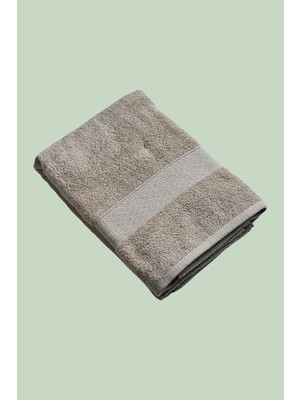 Bej Premium Dokuma Banyo Havlusu (70X140 Cm)
