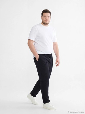 LC Waikiki Siyah Standart Kalıp Erkek Eşofman Altı