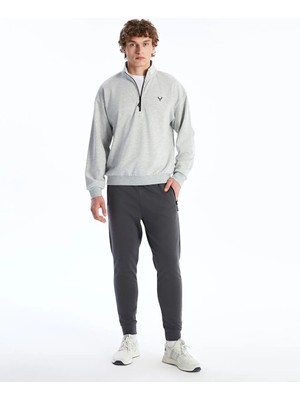 LC Waikiki Gri Slim Fit Erkek Jogger Eşofman Altı