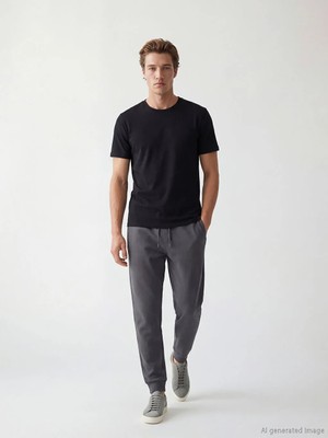 LC Waikiki Antrasit Standart Kalıp Erkek Jogger Eşofman Altı