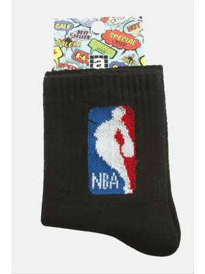Zero Land Xmpdby Nba Kolej Çorap 8*28 - Siyah