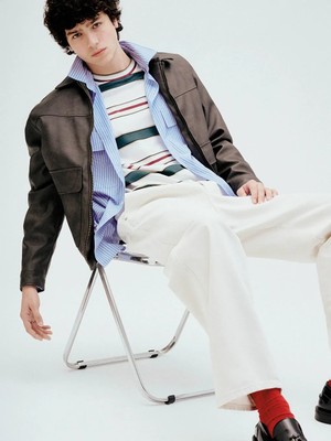 LC Waikiki Kahverengi Standart Kalıp Erkek Deri Görünümlü Mont