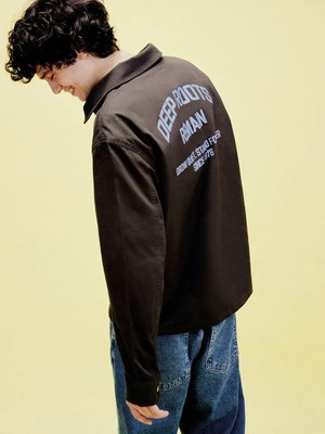 LC Waikiki Kahverengi Rahat Kalıp Uzun Kollu Erkek Gömlek Ceket