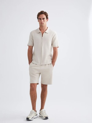 LC Waikiki Gri Standart Kalıp Erkek Şort