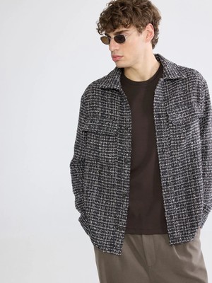 LC Waikiki Kahverengi Rahat Kalıp Erkek Gömlek Ceket