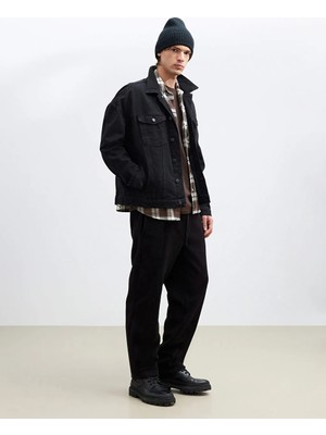 LC Waikiki Siyah Standart Kalıp Polar Erkek Eşofman Altı