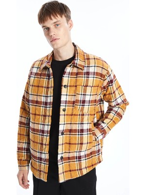 LC Waikiki Sarı Slim Fit Gömlek Yaka Erkek Mont