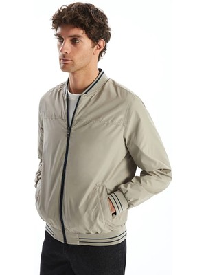 LC Waikiki Indigo Çift Taraflı Fermuarlı Erkek Bomber Mont