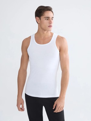 LC Waikiki Beyaz U Yaka Penye Erkek Atlet 5'li