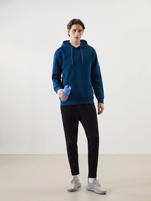 LC Waikiki Siyah Slim Fit Erkek Spor Eşofman Altı