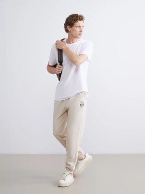 LC Waikiki Bej Standart Kalıp Erkek Jogger Eşofman Altı