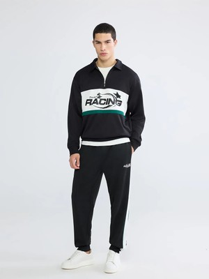 LC Waikiki Siyah Regular Fit Erkek Jogger Eşofman Altı
