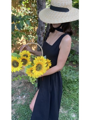 Tfifty Korseli Keten Elbise